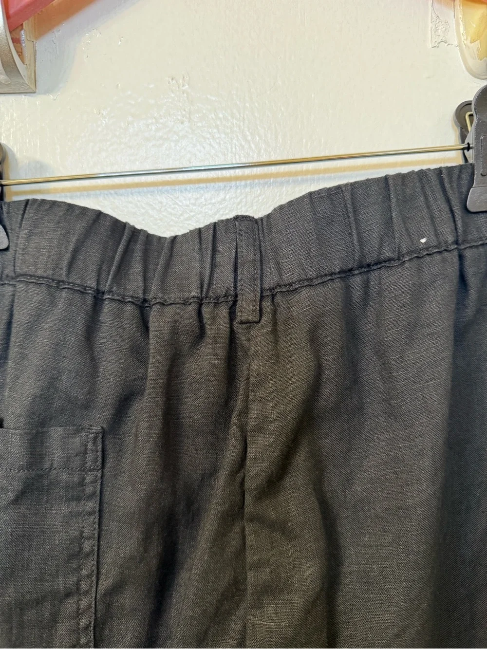 Quince Black Wide-Leg High-Waist Pants European 100% Linen